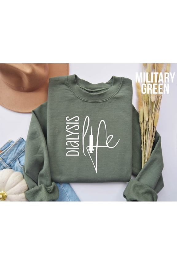 Dialysis Life Sweatshirt: Cotton-Blend Support & Awareness Sweater All Size S-5Xl