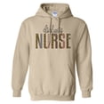 thumbnail image 1 of Dialysis Nurse Leopard Print Hoodie Sweatshirt Unisex Medium Sand, 1 of 5