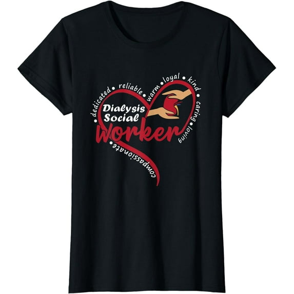 Dialysis Social Worker Renal Heart T-Shirt