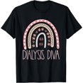 thumbnail image 1 of Dialysis Technician Dialysis Diva Bohemian Rainbow Kidney T-Shirt, 1 of 3