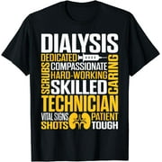Dialysis Technician Hardworking Nephrology Tech T-Shirt