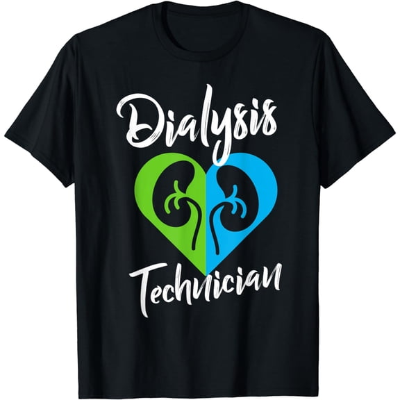 Dialysis Technician Heart Pair Nephrology Tech DA1 T-Shirt