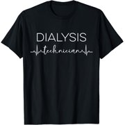 Dialysis Technician Heartbeat Nephrology Tech T-Shirt