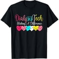 thumbnail image 1 of Dialysis Technician Nurse - Kidney Heartbeat awareness T-ShirtMen and women, Black T-shirt, size: Extra large, 1 of 4