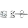 thumbnail image 1 of Diamaison 3/4 Cttw Natural White Diamond Illusion Stud Earrings for Adult in 14Kw Gold, 1 of 3