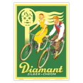 thumbnail image 1 of Diamant Cycles - Silver Chrome (Silber-chrom) - Vintage Bicycle Poster c.1935 - Master Art Print 10in x 14in, 1 of 4