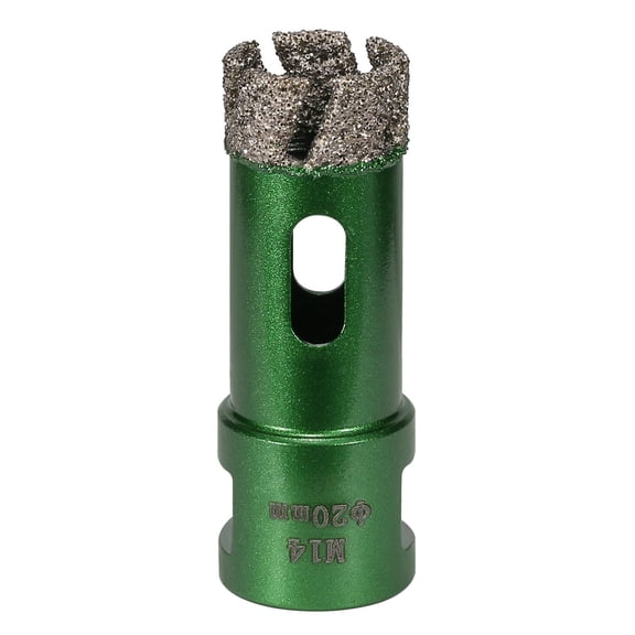 Diamantine Coated M14 Thread Hole Cutter For Ceramic Glass Marble - High Speed Cutting 6-50mm With Anti-Vibration Teeth