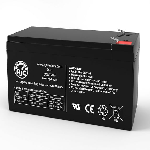 Diamec DMU12-8 12V 9Ah Sealed Lead Acid Battery - This Is an AJC Brand Replacement