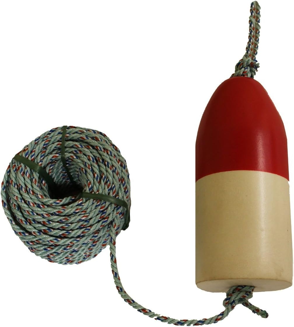 Diameter/100' Lead Rope 11" Red/White Float Combo - Walmart.com