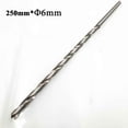 thumbnail image 1 of Diameter 2-6mm Length160-300mm Extra Long HSS Straight Shank Drill Bit, 1 of 5