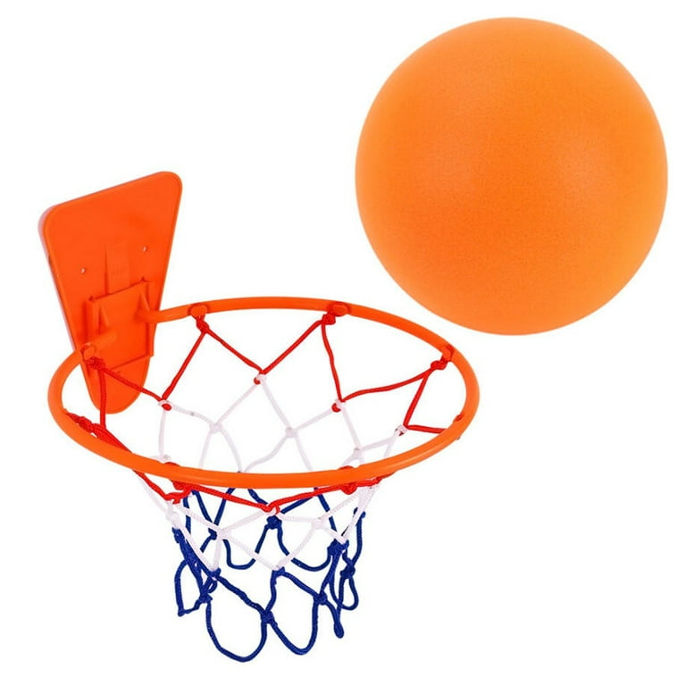 Diameter 21/18cm Silent Basketball Foam Sports Ball Indoor ball with basket