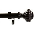 Diameter Adjustable Single Drapery Curtain Rod, 48inch to 84inch