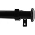 Diameter Bouton Adjustable Single Drapery Curtain Rod, 48inch to 84