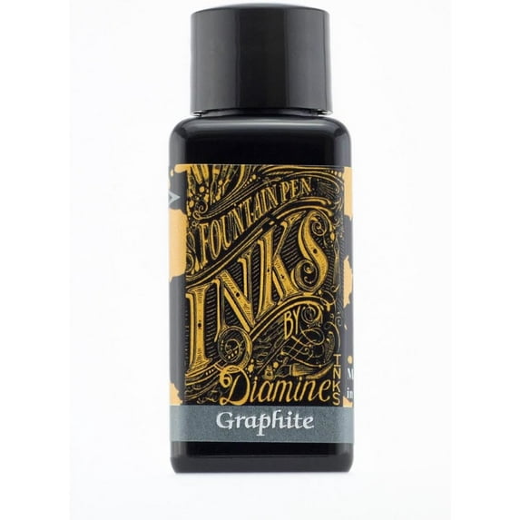 Diamine 30 ml Bottle Fountain Pen Ink, Graphite