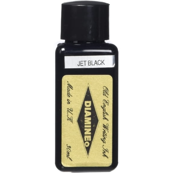 Diamine 30 ml Bottle Fountain Pen Ink, Jet Black