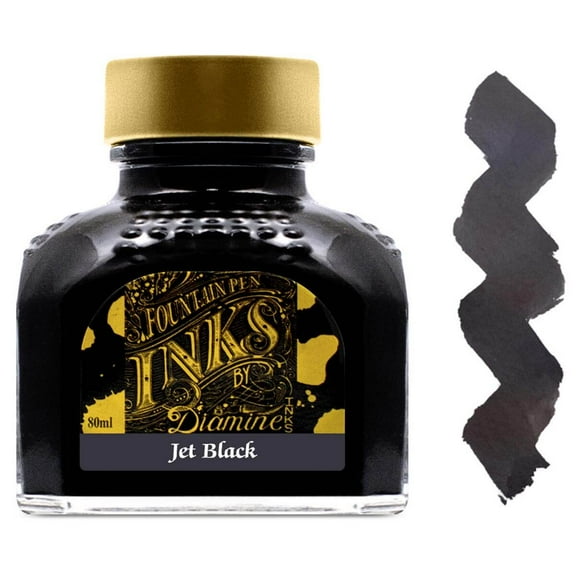 Diamine Bottled Ink 80ml Jet Black