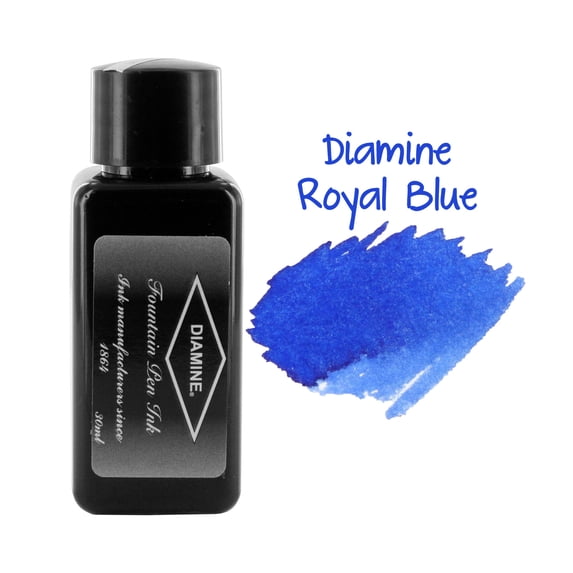 Diamine Fountain Pen Bottled Ink, 30ml - Royal Blue