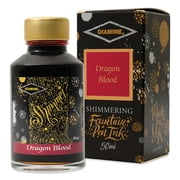 Diamine Shimmer Fountain Pen Ink - Dragon Blood, 50 ml