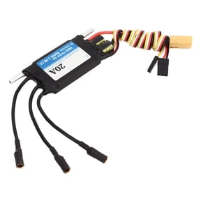 Diamnond Hobby Waterproof 20A ESC Dual Way Bidirectional 2-4S Lipo Speed Controller for RC Boat Models with 5V 6V 4A SBEC Output (2.4 inches / 6.1 cm)