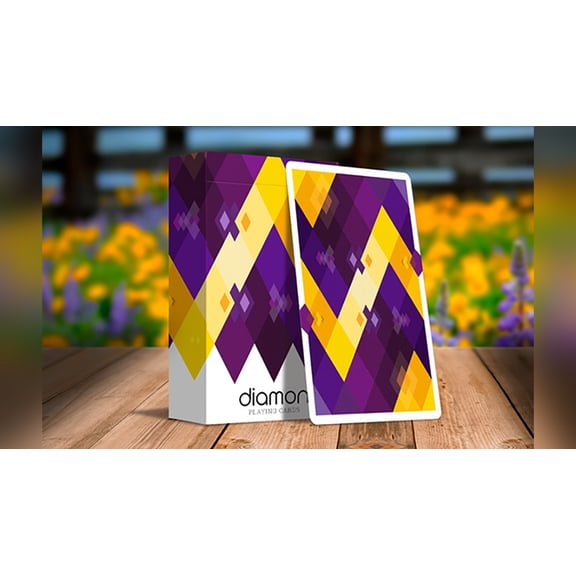 Diamon Playing Cards N14 Purple Star Playing Cards by Dutch Card House