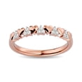thumbnail image 1 of Diamond 1/10 ct tw Heart Stackable Ring in 10K Rose Gold, 1 of 4