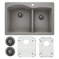 thumbnail image 1 of Diamond 1-3/4 Bowl Dual Mount Kitchen Sink Kit with Accessories, 1 of 3