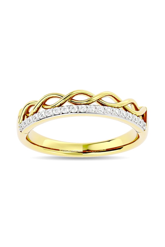 Diamond 1/8 ct tw Stackable Ring in 14K Yellow Gold