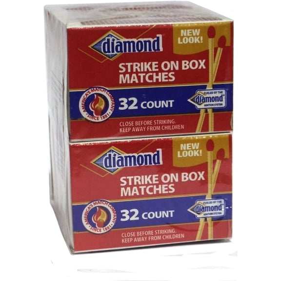 Diamond 10 Pack Strike on Box 32 Count Matches