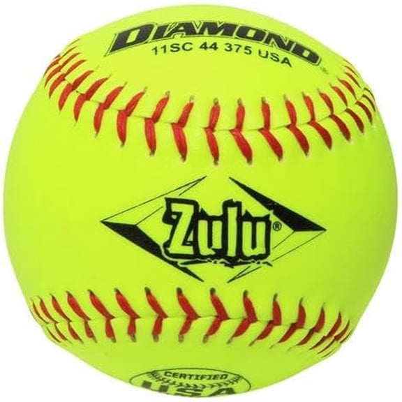 Diamond 11SC 44 375 USA Zulu 11"" Slowpitch Softballs -12 Ball Pack, Yellow$$Sport & Recreation Other