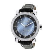 Diamond .18ct Watch Blue MOP Mens
