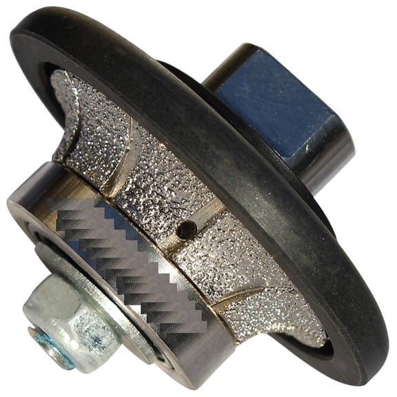 Diamond 3/4" 20 mm Radius Bullnose B20 Router Bit Shaping profile grinding wheel for stone granite marble concrete counter top refinishing makeover 5/8"-11 Thread arbor