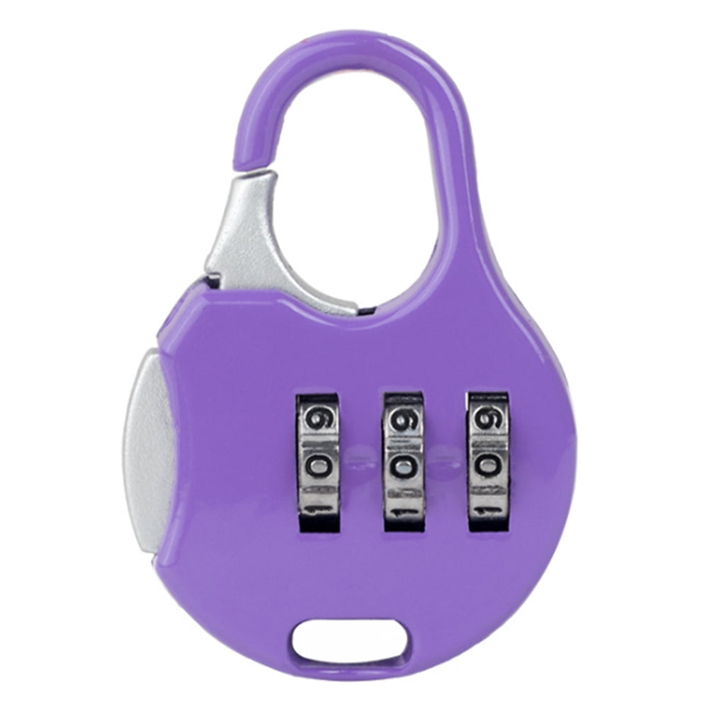 Diamond 3 Digit Code Combination Password Lock Schoolbag Antitheft