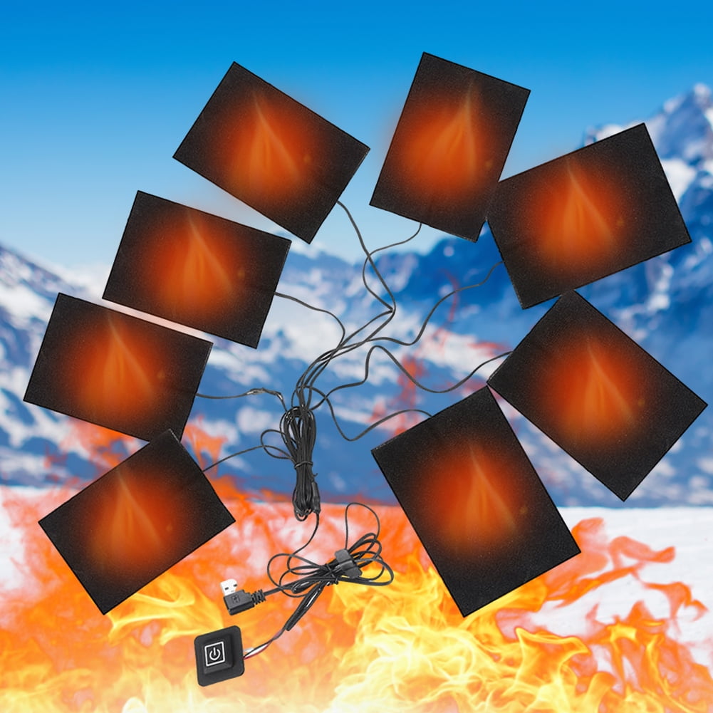 Diamond 3 Levels Winter Warm Pants Heated Pads USB Heating Pads for DIY Heated Clothing