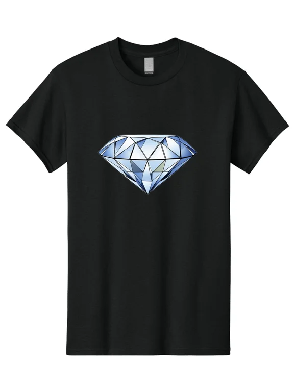 Diamond-4 Mens Graphic Tee, 100% Cotton, Casual Summer Wear