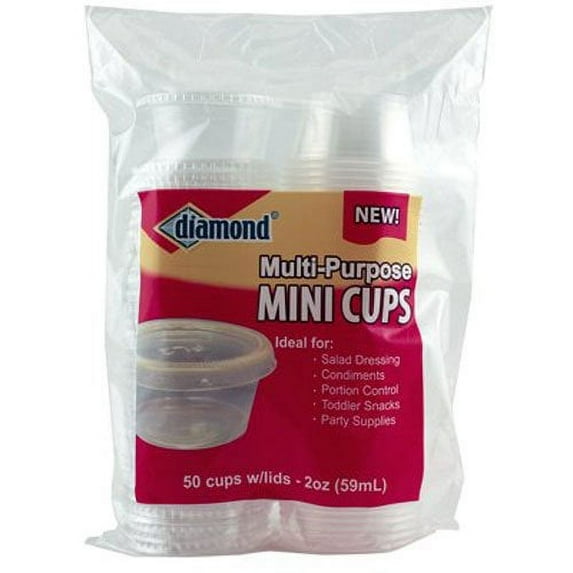 Diamond 4142680001 Disposable Food Storage, Clear (Pack of 16)