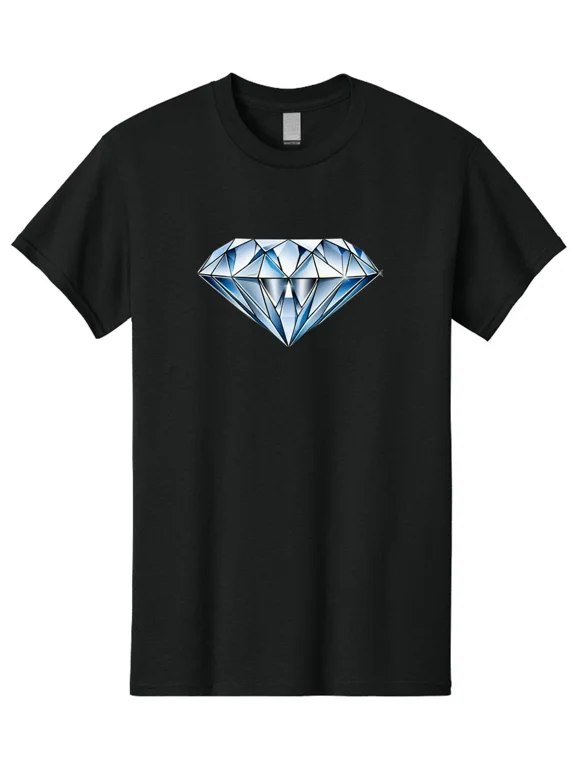 Diamond-5 Mens Graphic Tee, 100% Cotton, Casual Summer Wear