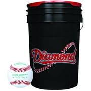 Diamond 6-Gallon Ball Bucket with 30 USSSA DOL-1 Baseballs
