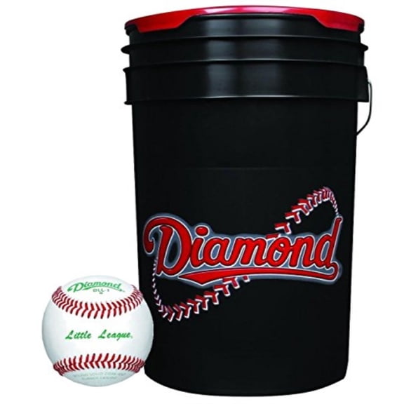 Diamond 6-Gallon Ball Bucket with 30 USSSA DOL-1 Baseballs