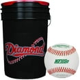 thumbnail image 1 of Diamond 6-Gallon Bucket with 5 Dozen (60) Diamond DOL-1 HS NFHS Leather Baseballs, 1 of 3