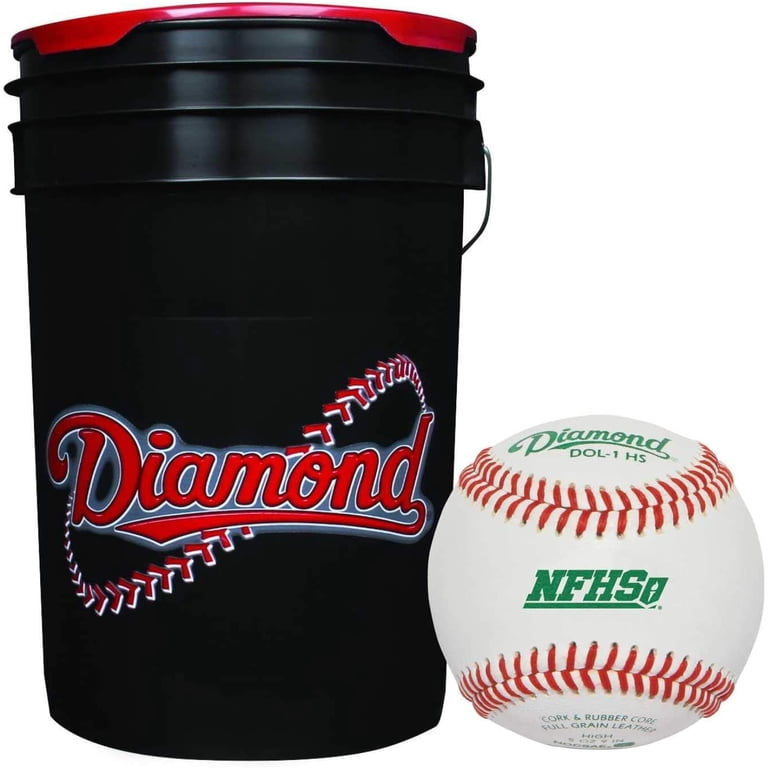 Diamond 6-Gallon Bucket with 5 Dozen 60 Diamond DOL-1 HS NFHS