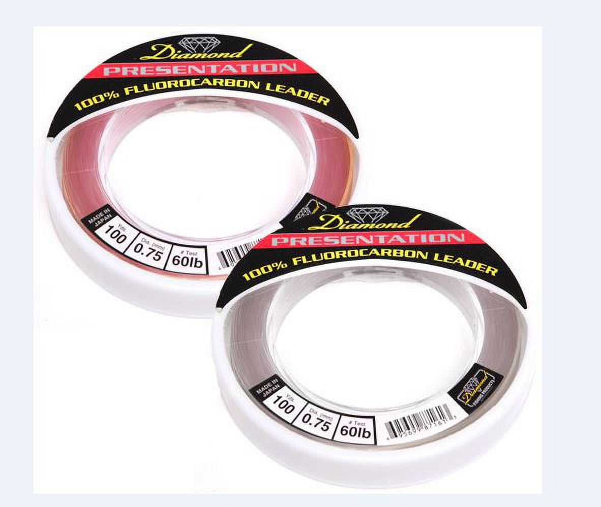 Diamond 87080 Presentation Clear 80lb Fluorocarbon Leader Line (25 Yards)