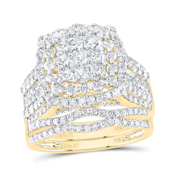 Diamond ANA M Fashion Bridal Set 2.2cttw