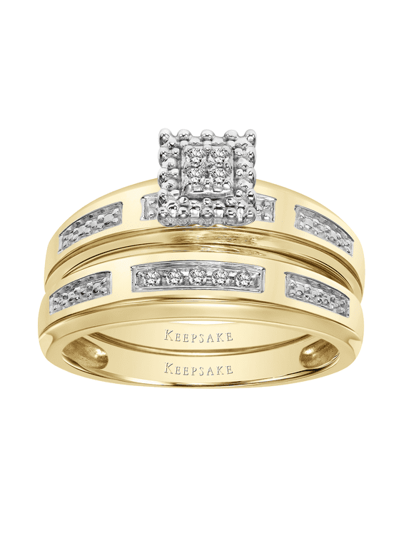 Diamond-Accent 10k Yellow Gold "Ivy" Women's Bridal Set by Keepsake
