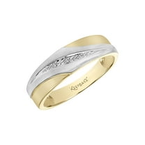 Diamond-Accent 10k Yellow & White "Togetherness" Men's Wedding Band by Keepsake
