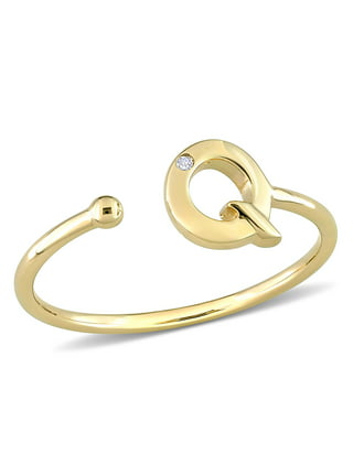 Real 10k or14kt Gold 3 Initial Ellipse Monogram Ring Fine Jewelry NR34