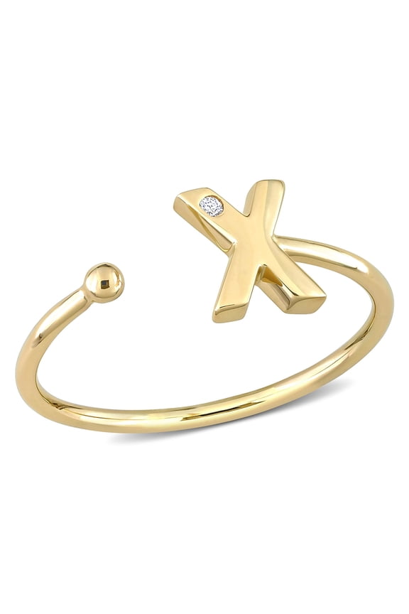 Women's Diamond 10k Yellow Gold Ring