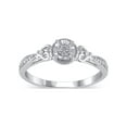 thumbnail image 1 of Diamond Accent (I3 clarity, I-J color) Hold My Hand Diamond Promise Ring in 10kt White Gold, Size 8, 1 of 5