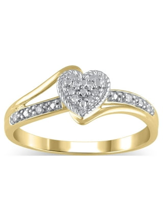 Gold heart ring walmart best sale