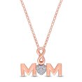 thumbnail image 1 of Everly Women's "Mom" Diamond Sterling Silver Necklace, 1 of 5