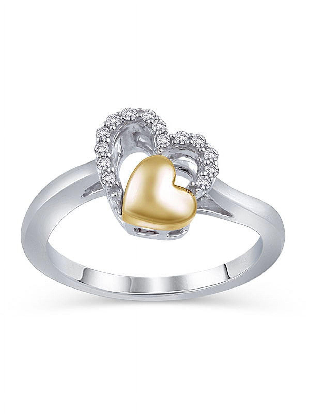 Double heart promise ring best sale walmart